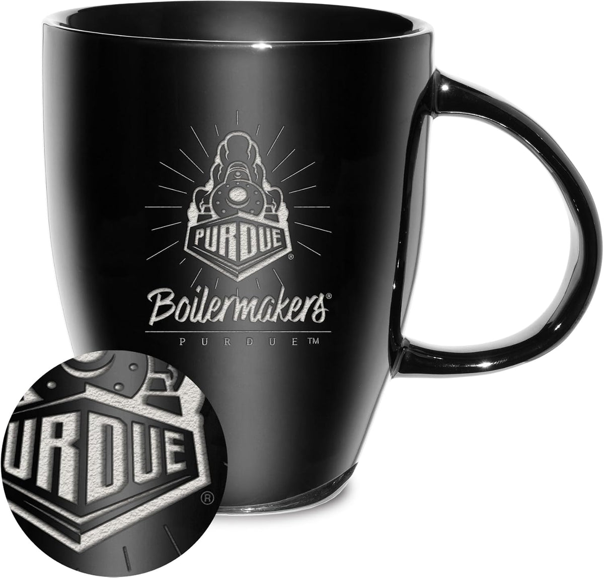 NCAA 18oz Laser Engraved Ceramic Lustre Mug - Coffee-Tea - Colors C