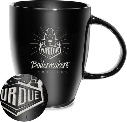 NCAA 18oz Laser Engraved Ceramic Lustre Mug - Coffee-Tea - Colors C