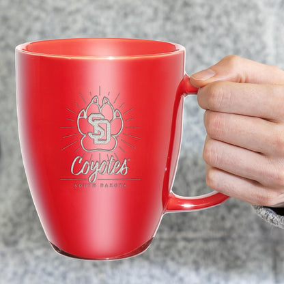 NCAA 18oz Laser Engraved Ceramic Lustre Mug - Coffee-Tea - Colors C