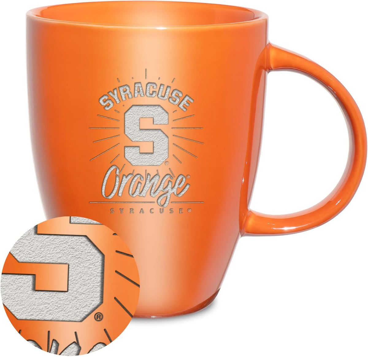 NCAA 18oz Laser Engraved Ceramic Lustre Mug - Coffee-Tea - Colors C