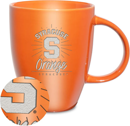 NCAA 18oz Laser Engraved Ceramic Lustre Mug - Coffee-Tea - Colors C