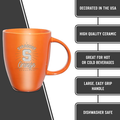 NCAA 18oz Laser Engraved Ceramic Lustre Mug - Coffee-Tea - Colors C