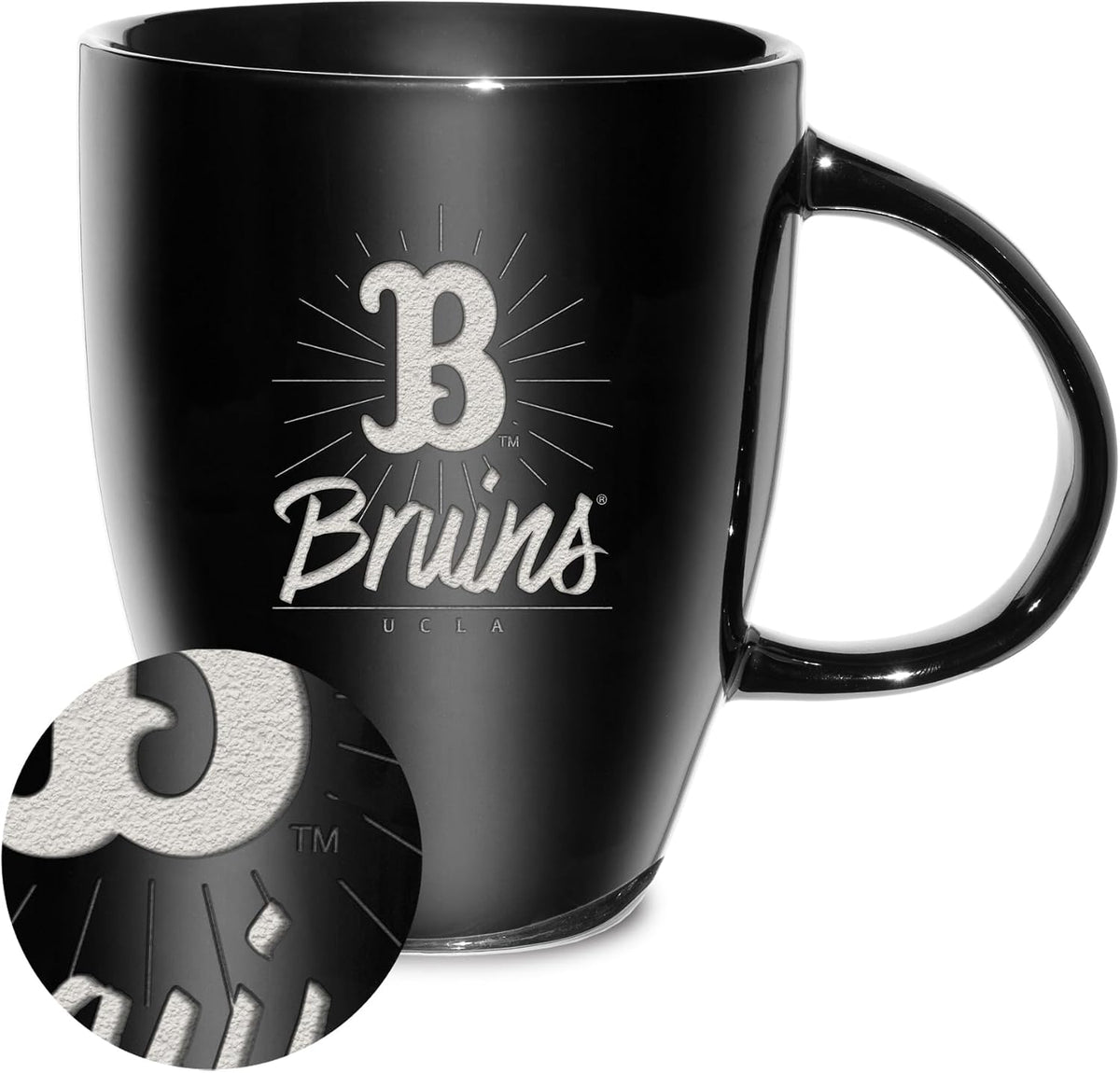 NCAA 18oz Laser Engraved Ceramic Lustre Mug - Coffee-Tea - Colors C