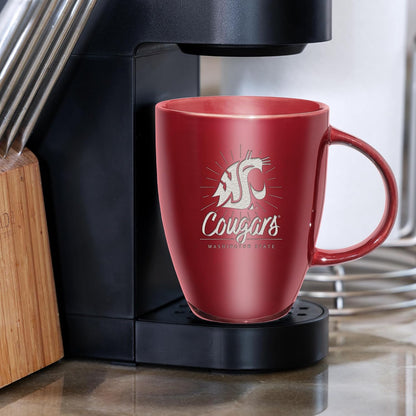 NCAA 18oz Laser Engraved Ceramic Lustre Mug - Coffee-Tea - Colors C