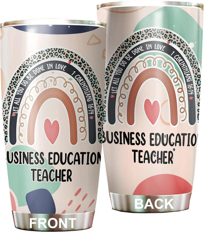 Let All You Do Be Done In Love Postal Clerk Tumbler Stainless Steel 20oz, Office Gifts Women Men Work Friends Coworker, Driking Coffee Cup For Birthday Christmas - Colors F