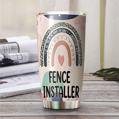 Let All You Do Be Done In Love Postal Clerk Tumbler Stainless Steel 20oz, Office Gifts Women Men Work Friends Coworker, Driking Coffee Cup For Birthday Christmas - Colors F