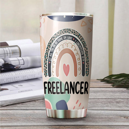 Let All You Do Be Done In Love Postal Clerk Tumbler Stainless Steel 20oz, Office Gifts Women Men Work Friends Coworker, Driking Coffee Cup For Birthday Christmas - Colors F