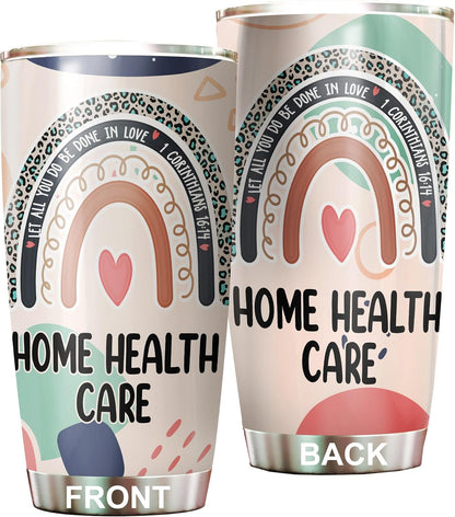 Let All You Do Be Done In Love Postal Clerk Tumbler Stainless Steel 20oz, Office Gifts Women Men Work Friends Coworker, Driking Coffee Cup For Birthday Christmas - Colors F