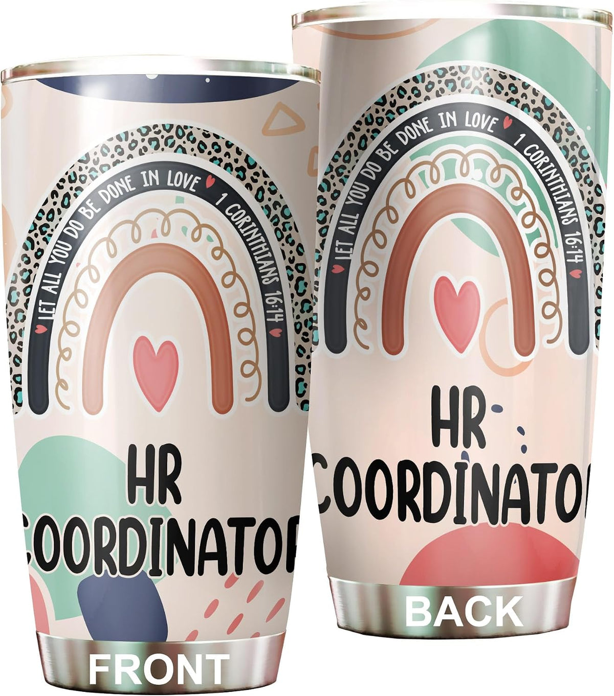 Let All You Do Be Done In Love Postal Clerk Tumbler Stainless Steel 20oz, Office Gifts Women Men Work Friends Coworker, Driking Coffee Cup For Birthday Christmas - Colors F
