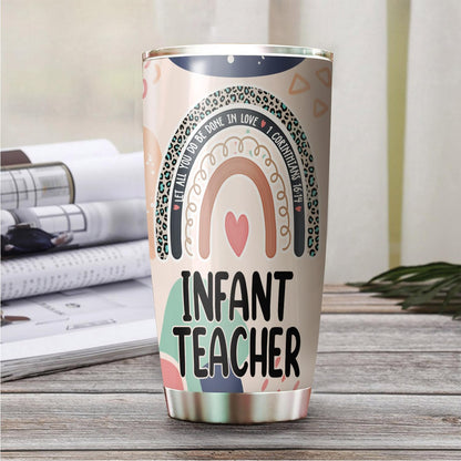 Let All You Do Be Done In Love Postal Clerk Tumbler Stainless Steel 20oz, Office Gifts Women Men Work Friends Coworker, Driking Coffee Cup For Birthday Christmas - Colors F