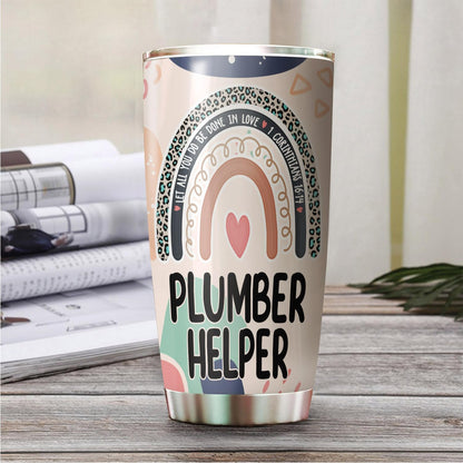 Let All You Do Be Done In Love Postal Clerk Tumbler Stainless Steel 20oz, Office Gifts Women Men Work Friends Coworker, Driking Coffee Cup For Birthday Christmas - Colors F