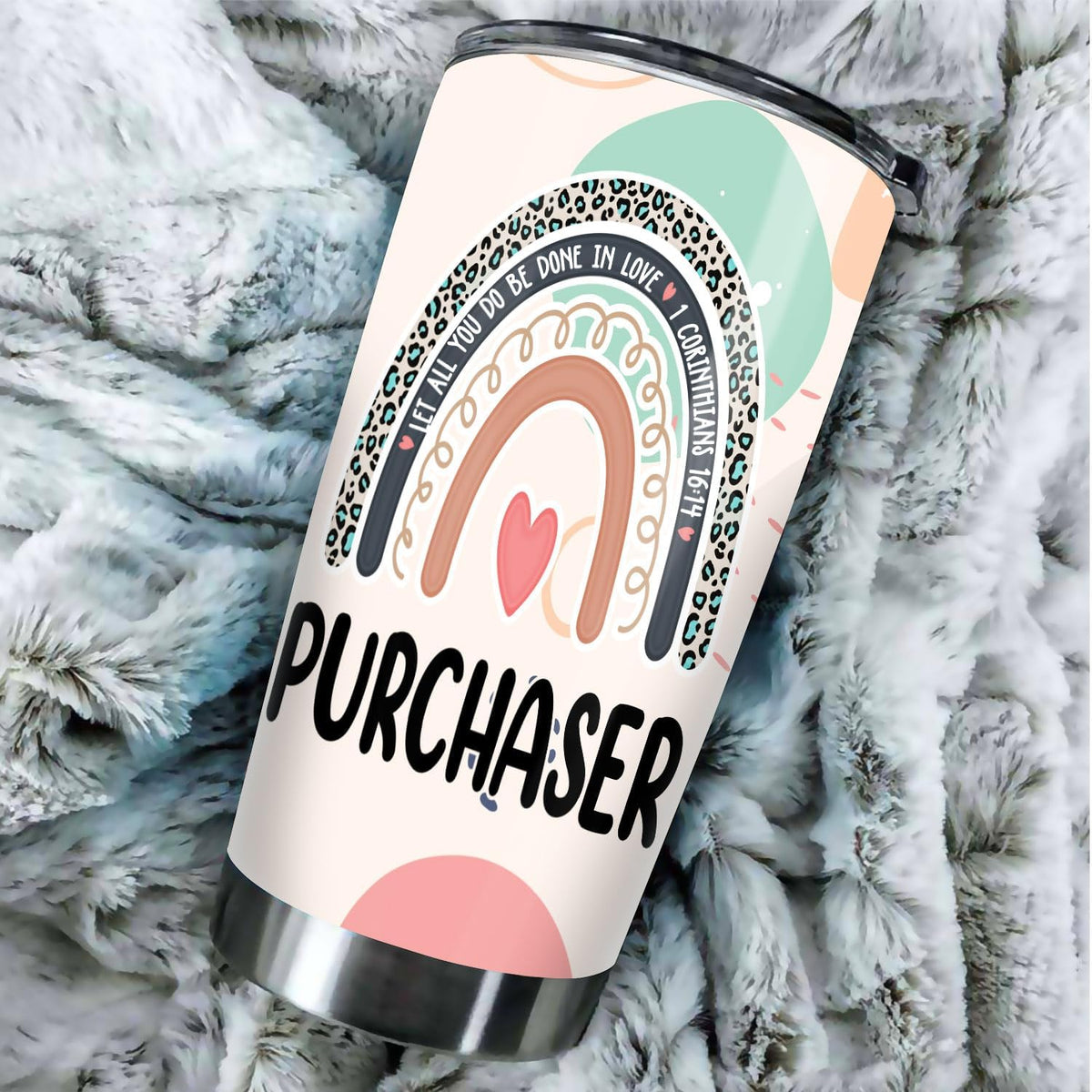 Let All You Do Be Done In Love Postal Clerk Tumbler Stainless Steel 20oz, Office Gifts Women Men Work Friends Coworker, Driking Coffee Cup For Birthday Christmas - Colors F
