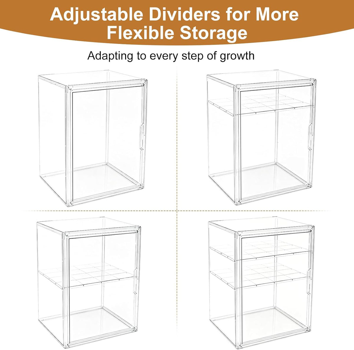 Baby Bottle Organizer – 3 Tier Bottle Storage Organizer Baby for Nipples, Pump Parts, Food Jars – Clear Acrylic Bottle Station Organizer for Countertop and Kitchen, Gifts for New Mom