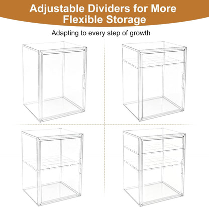 Baby Bottle Organizer – 3 Tier Bottle Storage Organizer Baby for Nipples, Pump Parts, Food Jars – Clear Acrylic Bottle Station Organizer for Countertop and Kitchen, Gifts for New Mom