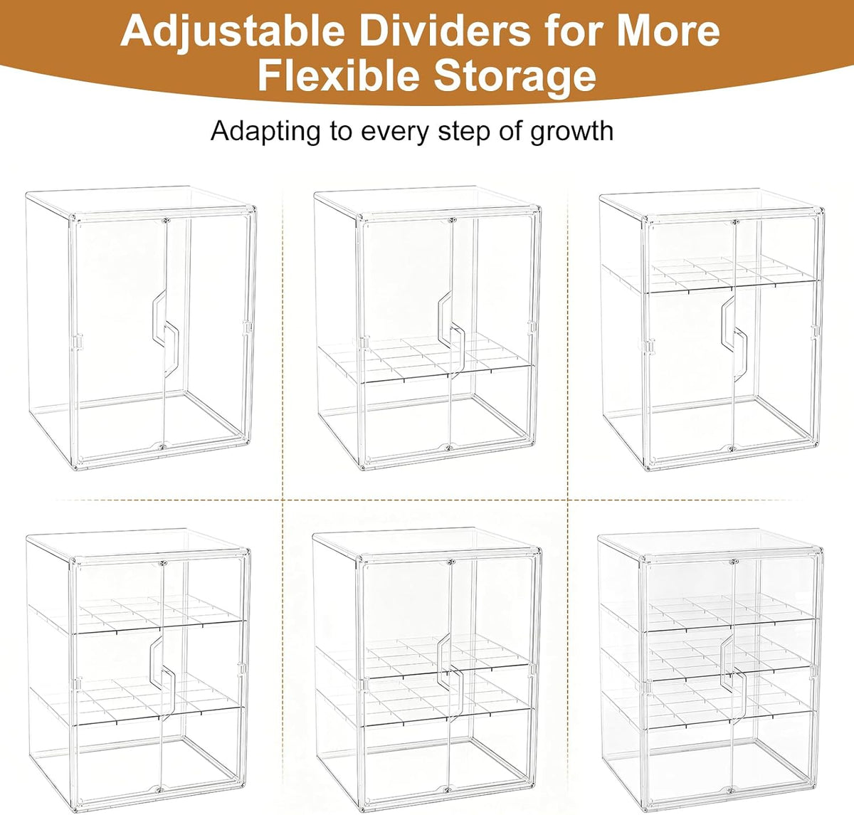 Baby Bottle Organizer – 3 Tier Bottle Storage Organizer Baby for Nipples, Pump Parts, Food Jars – Clear Acrylic Bottle Station Organizer for Countertop and Kitchen, Gifts for New Mom