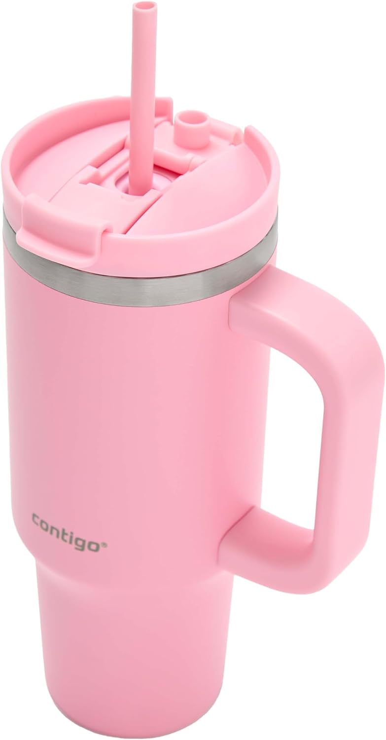 Streeterville 40oz Tumbler, Stainless Steel Vacuum Insulated, Leak-Proof, Cold for 29 Hours, Reef