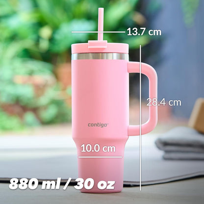 Streeterville 40oz Tumbler, Stainless Steel Vacuum Insulated, Leak-Proof, Cold for 29 Hours, Reef