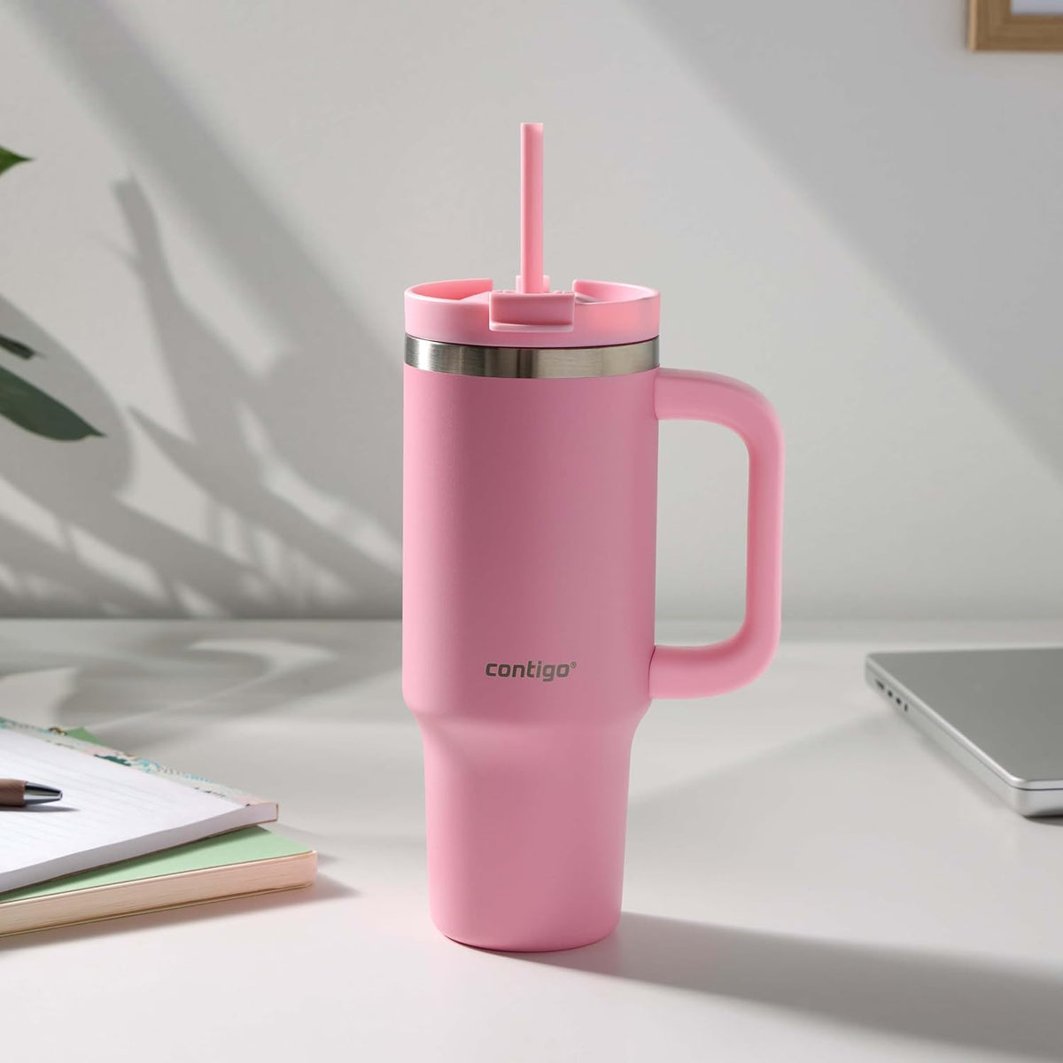 Streeterville 40oz Tumbler, Stainless Steel Vacuum Insulated, Leak-Proof, Cold for 29 Hours, Reef