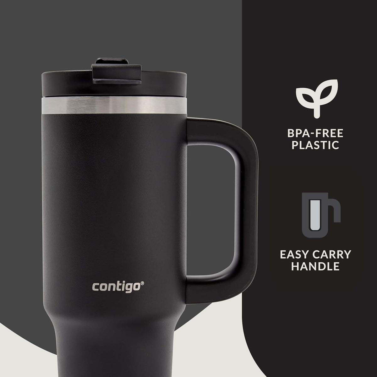 Streeterville 40oz Tumbler, Stainless Steel Vacuum Insulated, Leak-Proof, Cold for 29 Hours, Reef