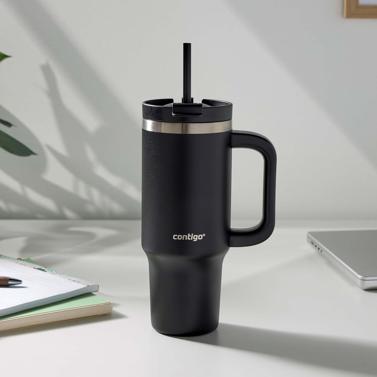 Streeterville 40oz Tumbler, Stainless Steel Vacuum Insulated, Leak-Proof, Cold for 29 Hours, Reef