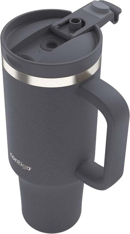 Streeterville 40oz Tumbler, Stainless Steel Vacuum Insulated, Leak-Proof, Cold for 29 Hours, Reef
