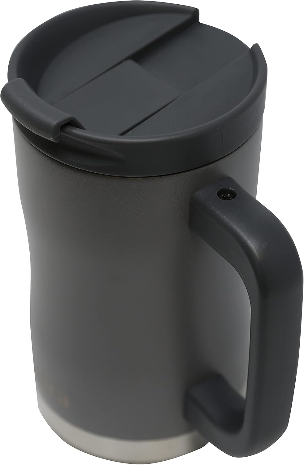 14 oz Insulated Coffee Mug with Handle - Stainless Steel Thermo with Secure Lid - Hot & Cold Cup - Slate Gray