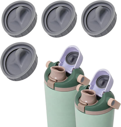4PCS Replacement Stopper Compatible with Owala FreeSip Sway 30oz 40oz, Silicone Seal Cap Stopper for Owala FreeSip Tumbler 40oz, Water Bottle Cap Gasket Plug Accessories Replacement Parts, Grey