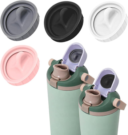 4PCS Replacement Stopper Compatible with Owala FreeSip Sway 30oz 40oz, Silicone Seal Cap Stopper for Owala FreeSip Tumbler 40oz, Water Bottle Cap Gasket Plug Accessories Replacement Parts, Grey