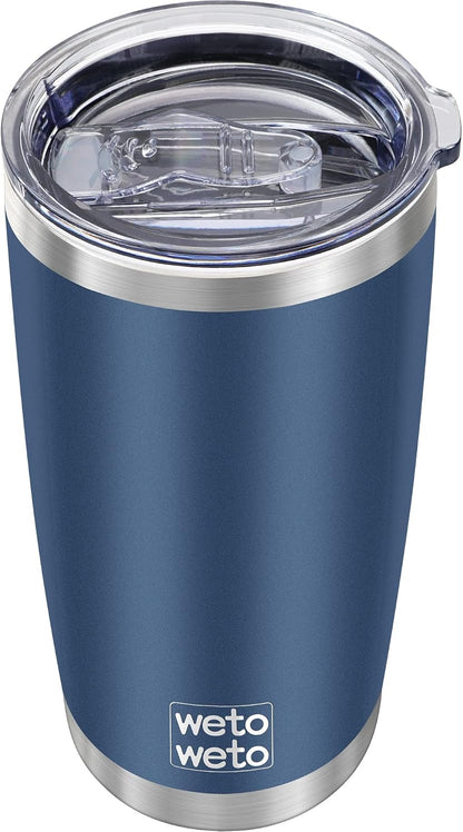 20oz Tumbler, Stainless Steel Vacuum Insulated Coffee Travel Mug, Double Wall Powder Coated Insulated Coffee Mug Travel Mug with Lid Thermal Cup for Outdoor, Stainless steel, 6 Pack