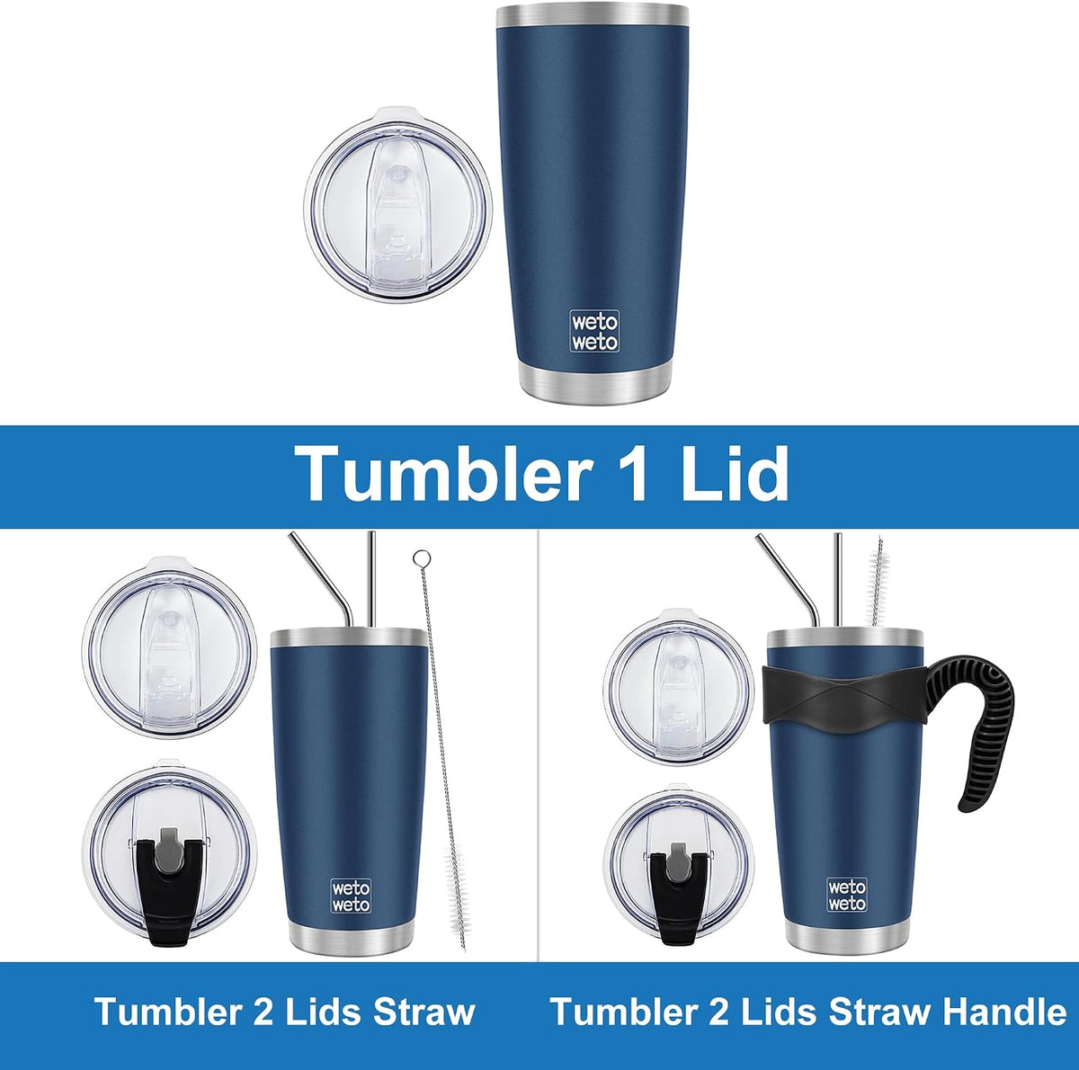 20oz Tumbler, Stainless Steel Vacuum Insulated Coffee Travel Mug, Double Wall Powder Coated Insulated Coffee Mug Travel Mug with Lid Thermal Cup for Outdoor, Stainless steel, 6 Pack