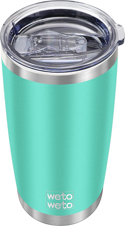 20oz Tumbler, Stainless Steel Vacuum Insulated Coffee Travel Mug, Double Wall Powder Coated Insulated Coffee Mug Travel Mug with Lid Thermal Cup for Outdoor, Stainless steel, 6 Pack