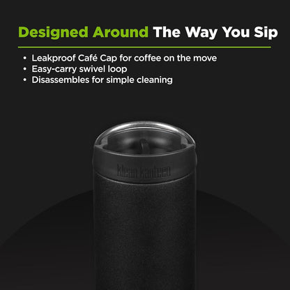 16oz TKWide Insulated Coffee Tumbler with Café Cap - Corsair