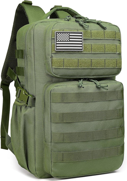 Wotony Military Tactical Backpack for Men Waterproof Daypack 3 Day Assault Pack Molle Bag with Water Bottle Holder