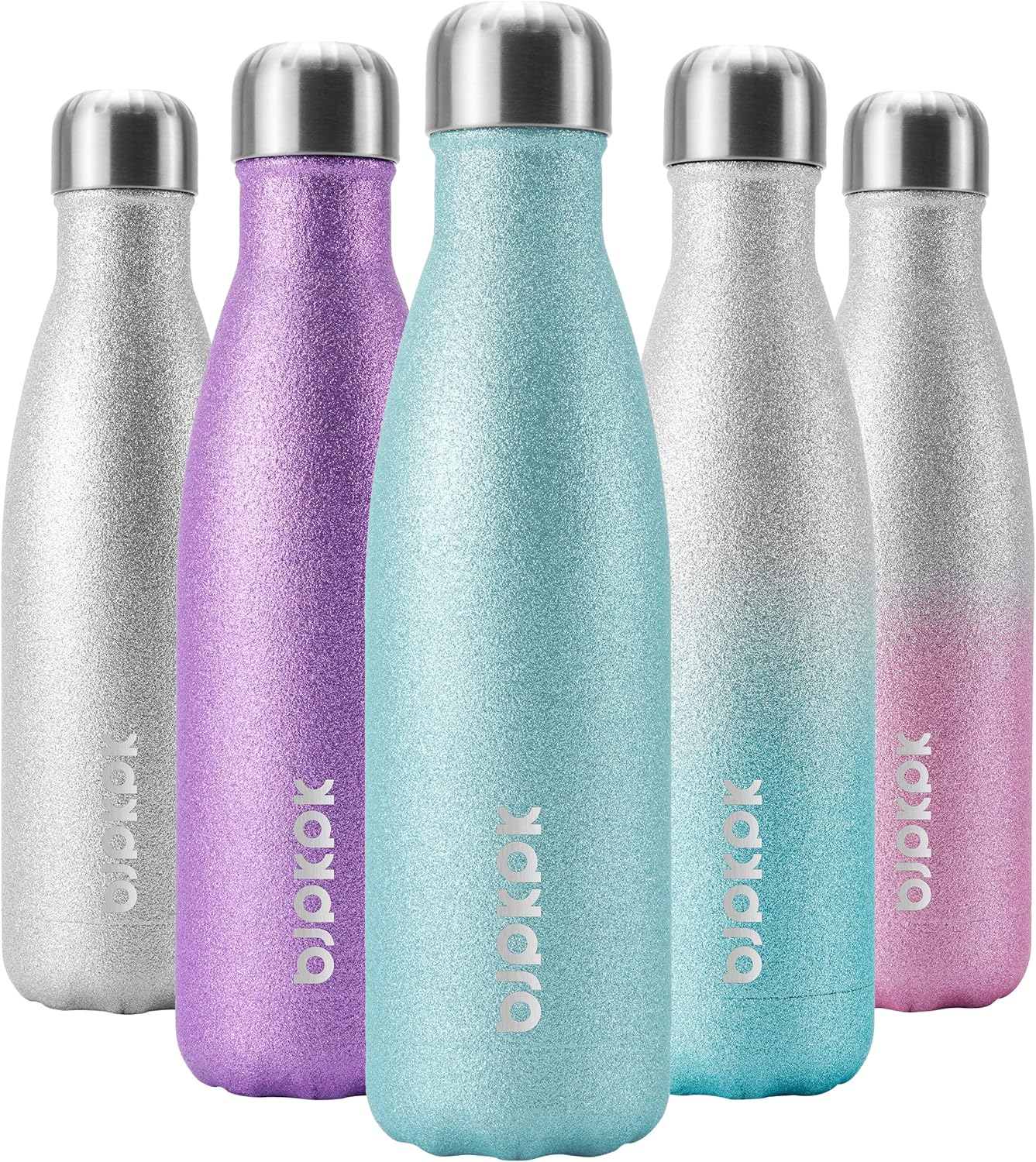 BJPKPK Insulated Water Bottle 12oz Small Stainless Steel Water Bottles Reusable Metal Thermal Keep Cold and Hot,Dreamy Purple - Colors B