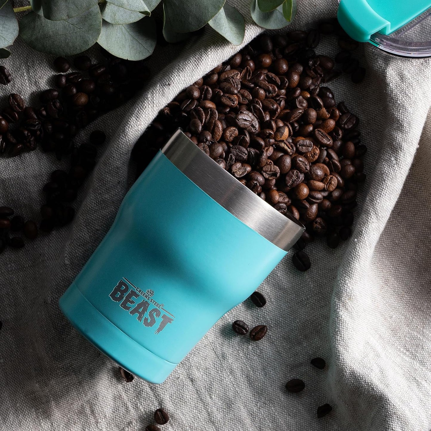 Beast 10 oz Tumbler Stainless Steel Vacuum Insulated Coffee Ice Cup Double Wall Travel Flask (Arctic White)