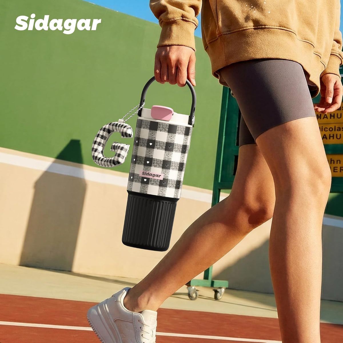 26 oz Insulated Stainless Steel Tumbler with Straw & Handle Black | Leak-proof Water Bottle| Dual Drinking Options with Straw & Spout | Cup Holder Compatible| BPA-Free | Cold 12H| Easy to Clean