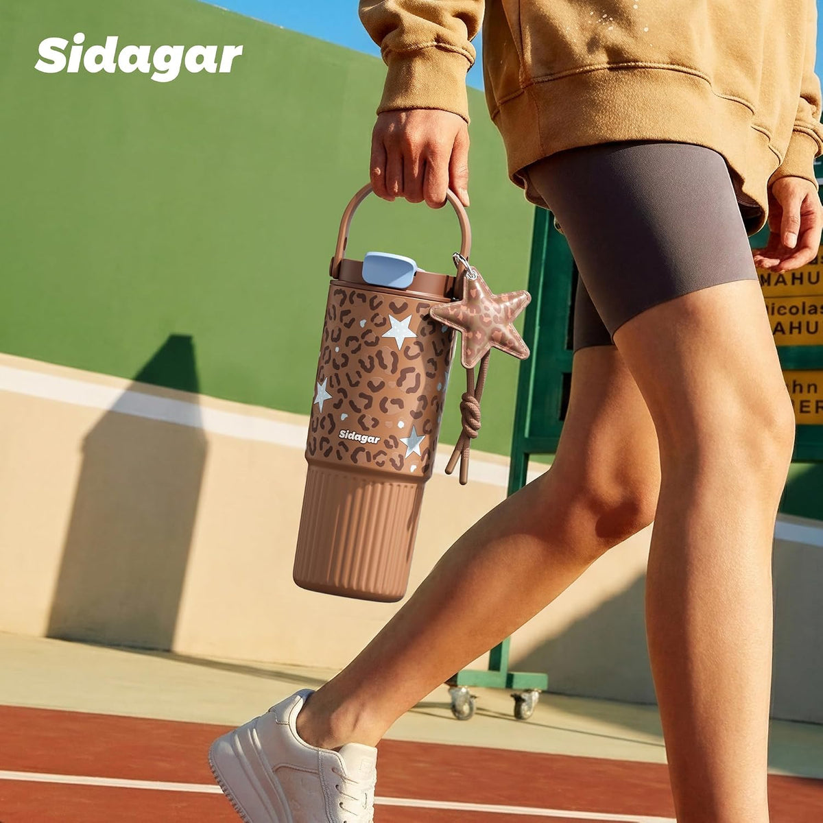 26 oz Insulated Stainless Steel Tumbler with Straw & Handle Black | Leak-proof Water Bottle| Dual Drinking Options with Straw & Spout | Cup Holder Compatible| BPA-Free | Cold 12H| Easy to Clean