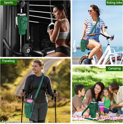 Magnetic Water Bottle Carrier Bag Fits for Stanley/Meoky 40 oz Tumbler