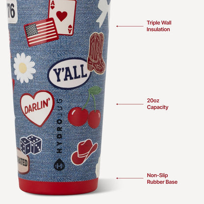 Everyday Tumbler 20 oz, Ceramic-Lined Straw Cup, Rodeo