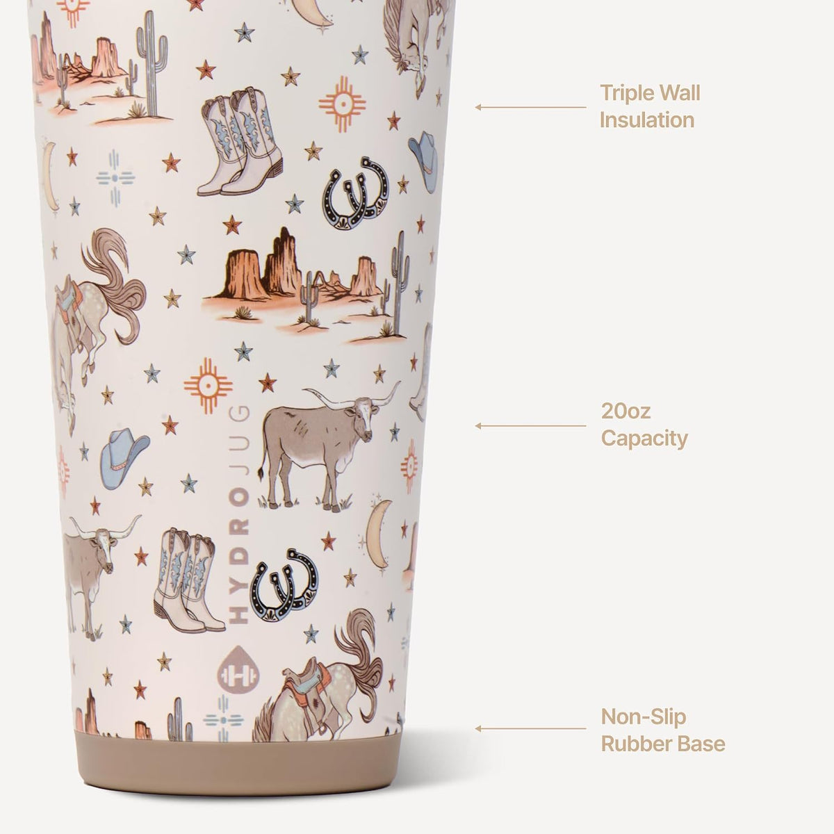 Everyday Tumbler 20 oz, Ceramic-Lined Straw Cup, Rodeo