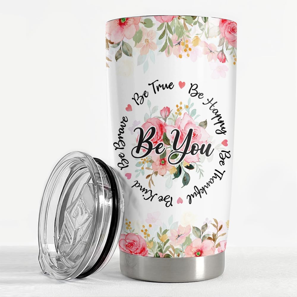 Sometimes You Forget You're Awesome Tumbler 20oz Inspirational Gifts Stainless Steel Insulated Tumblers Coffee Travel Mug Cup Gift for Coworkers Friends Sister Birthday Christmas