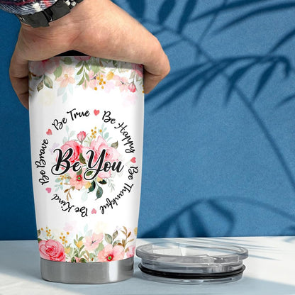 Sometimes You Forget You're Awesome Tumbler 20oz Inspirational Gifts Stainless Steel Insulated Tumblers Coffee Travel Mug Cup Gift for Coworkers Friends Sister Birthday Christmas