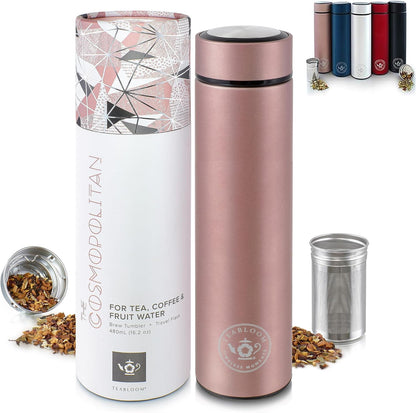 The ORIGINAL All-Brew Travel Tumbler & Thermos | OPRAH’s Favorite | 16oz/480ml Stainless Steel Insulated Water Bottle/Tea Flask/Cold Brew Coffee Mug