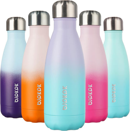 25 oz Insulated Stainless Steel Water Bottle, Metal Sports Flask | Double Wall Vacuum, Leak Proof, Keeps Hot/Cold, BPA Free, Dishwasher Safe, Cupholder Friendly, Travel, Lake Blue - Colors B