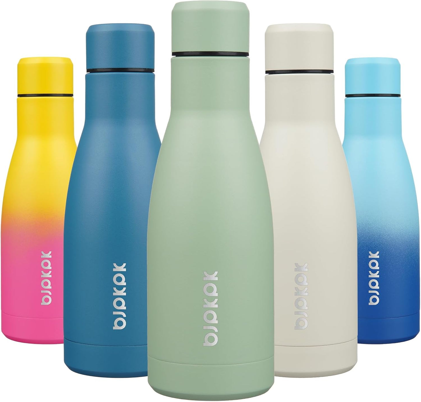 25 oz Insulated Stainless Steel Water Bottle, Metal Sports Flask | Double Wall Vacuum, Leak Proof, Keeps Hot/Cold, BPA Free, Dishwasher Safe, Cupholder Friendly, Travel, Lake Blue - Colors B
