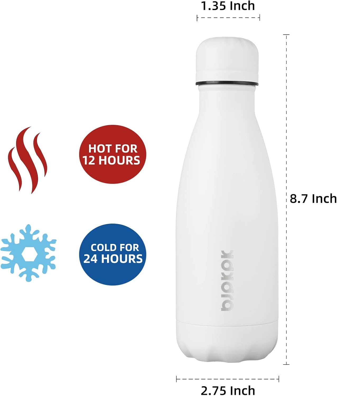 25 oz Insulated Stainless Steel Water Bottle, Metal Sports Flask | Double Wall Vacuum, Leak Proof, Keeps Hot/Cold, BPA Free, Dishwasher Safe, Cupholder Friendly, Travel, Lake Blue - Colors B