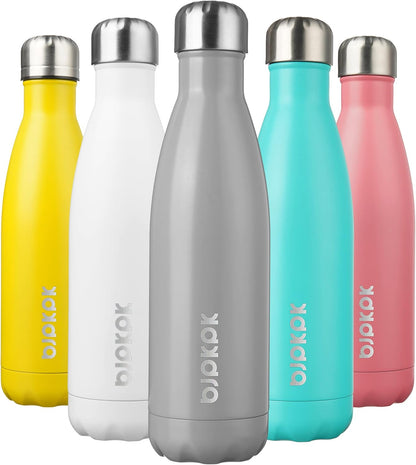 25 oz Insulated Stainless Steel Water Bottle, Metal Sports Flask | Double Wall Vacuum, Leak Proof, Keeps Hot/Cold, BPA Free, Dishwasher Safe, Cupholder Friendly, Travel, Lake Blue - Colors B