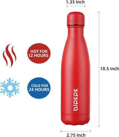 25 oz Insulated Stainless Steel Water Bottle, Metal Sports Flask | Double Wall Vacuum, Leak Proof, Keeps Hot/Cold, BPA Free, Dishwasher Safe, Cupholder Friendly, Travel, Lake Blue - Colors B