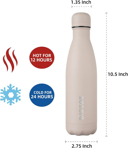 25 oz Insulated Stainless Steel Water Bottle, Metal Sports Flask | Double Wall Vacuum, Leak Proof, Keeps Hot/Cold, BPA Free, Dishwasher Safe, Cupholder Friendly, Travel, Lake Blue - Colors B