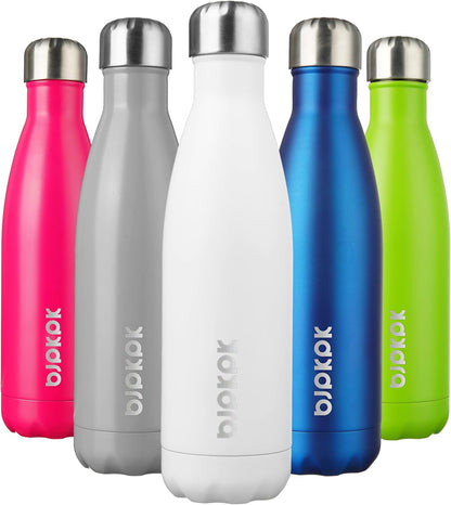25 oz Insulated Stainless Steel Water Bottle, Metal Sports Flask | Double Wall Vacuum, Leak Proof, Keeps Hot/Cold, BPA Free, Dishwasher Safe, Cupholder Friendly, Travel, Lake Blue - Colors B